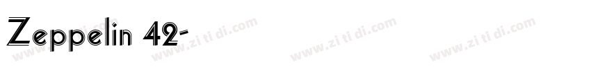 Zeppelin 42字体转换